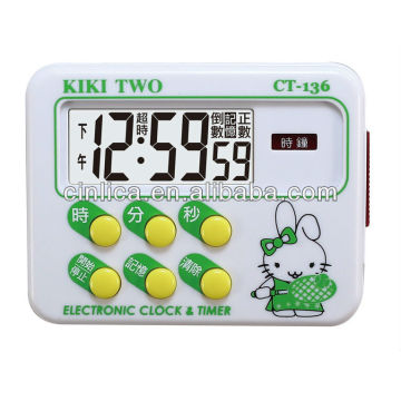 memory digital timer with magnet ,kitchen countdown timer CT-136